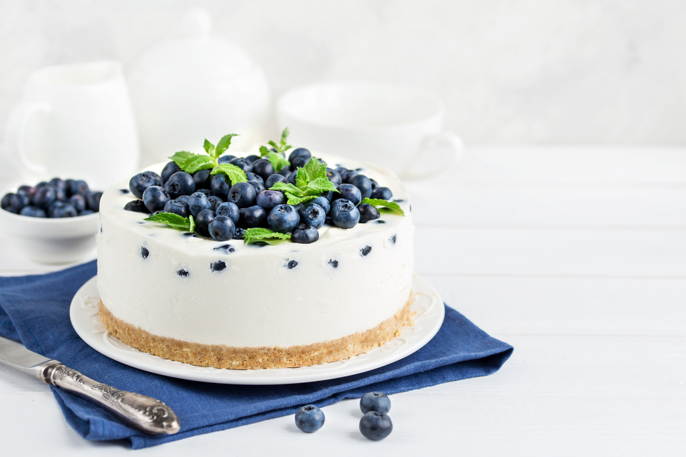 Weight Watchers: Rezept für eine Blaubeer-Frischkäse-Torte